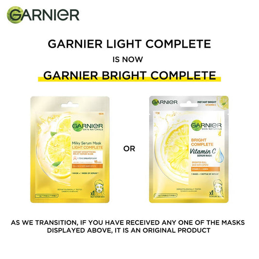 Garnier Bright Complete Vitamin C Serum Sheet Mask