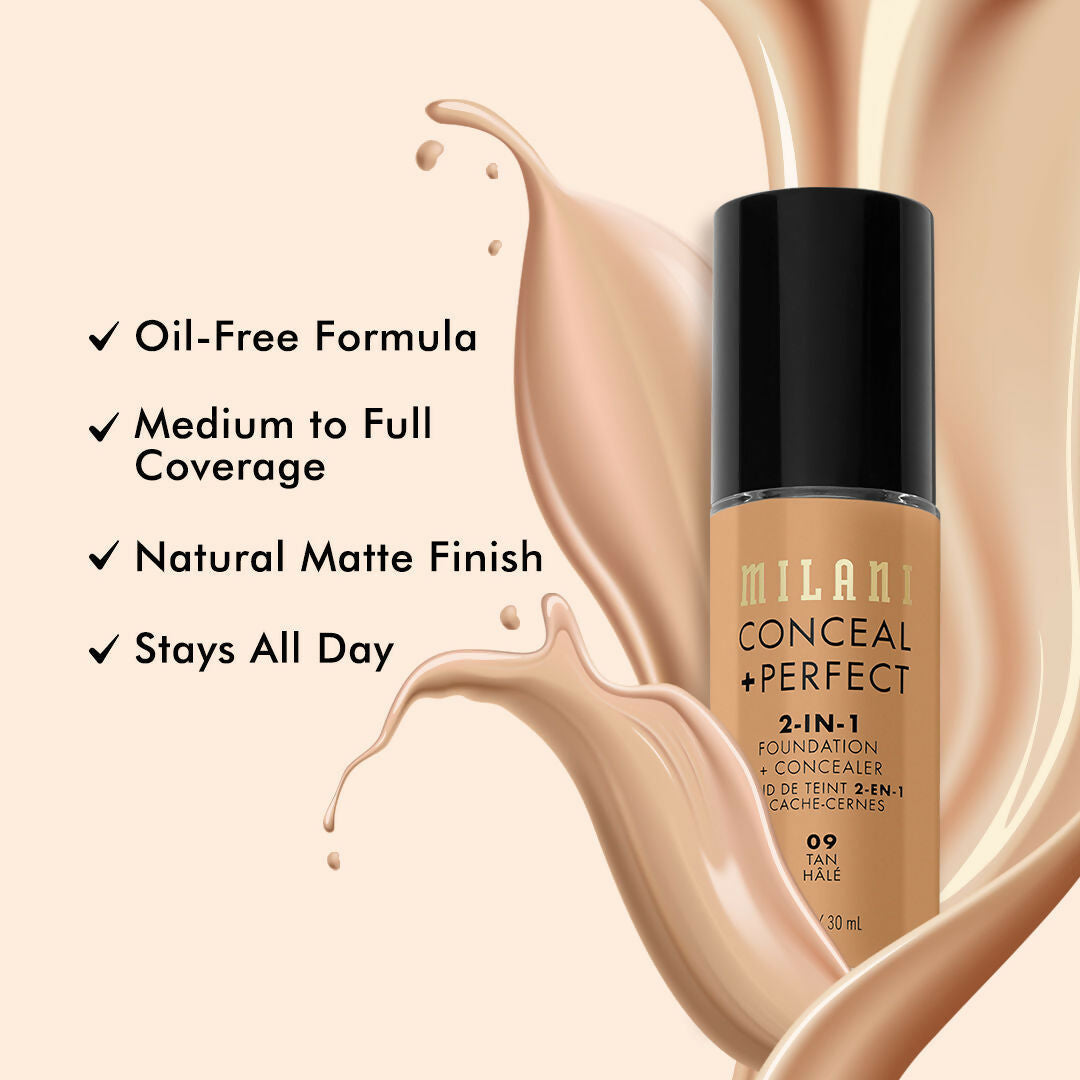 Milani Conceal + Perfect 2-In-1 Foundation + Concealer - Tan