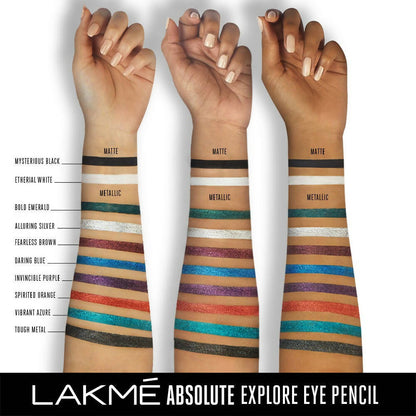 Lakme Absolute Explore Eye Pencil - Mysterious Black