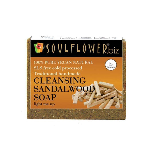 Soulflower Cleansing Sandalwood Soap - BUDEN