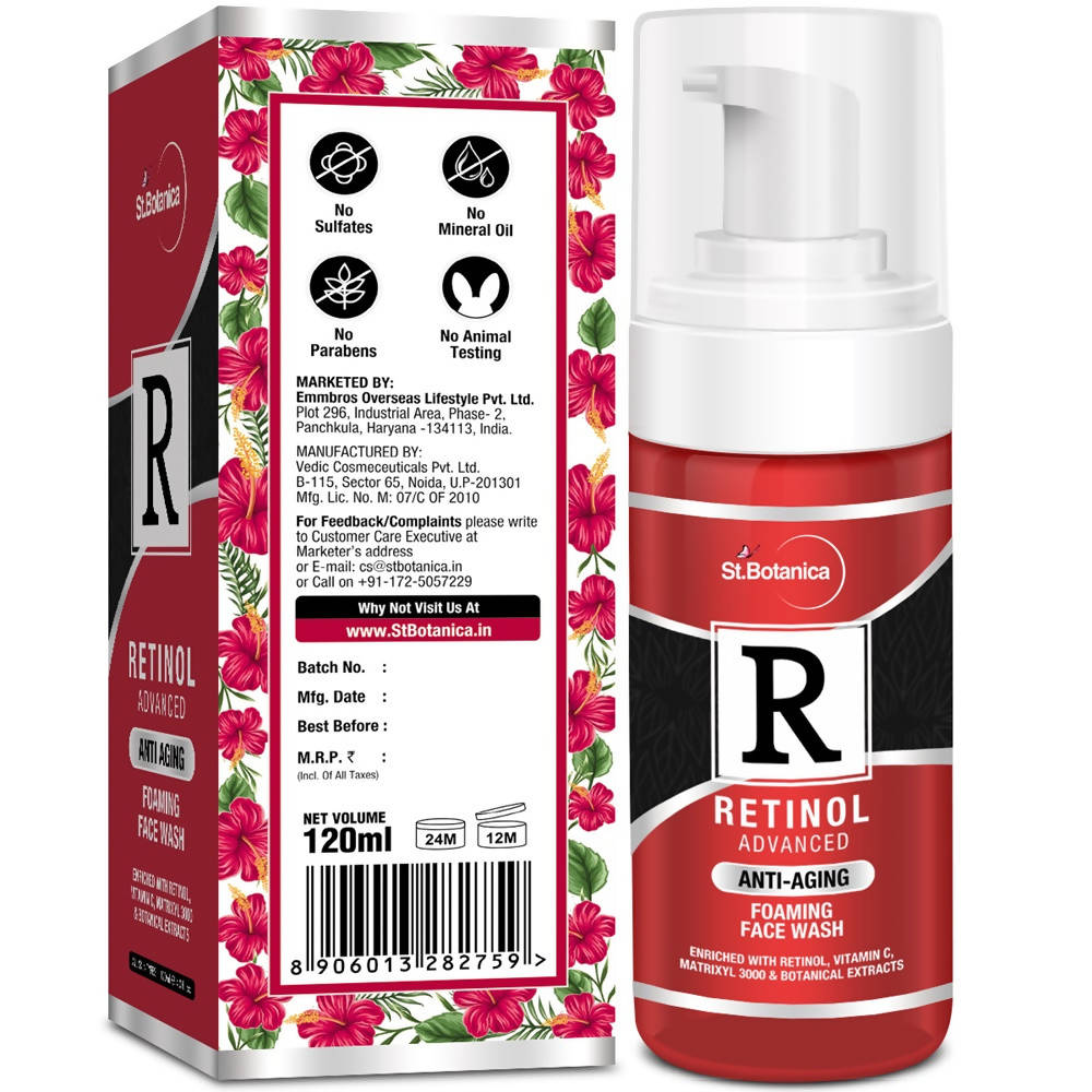 St.Botanica Retinol Advanced Anti Aging Foaming Face Wash