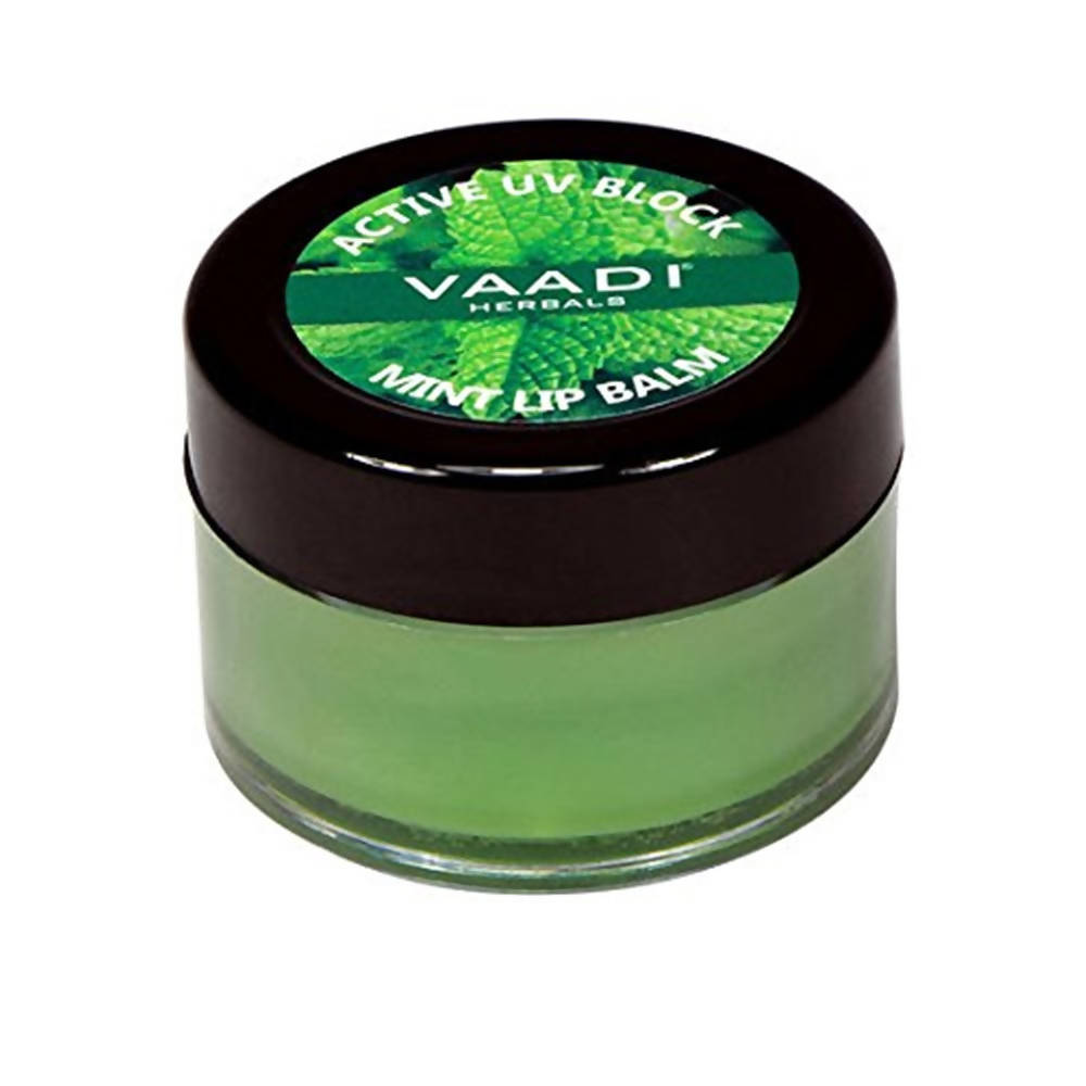 Vaadi Herbals Mint Lip Balm Active UV Block - BUDNE