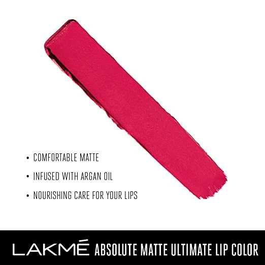 Lakme Absolute Matte Ultimate Lip Color with Argan Oil - Sinful Cherry