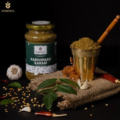 Sudhanya Organic Karivepaku Podi (Curry Leaf Powder)