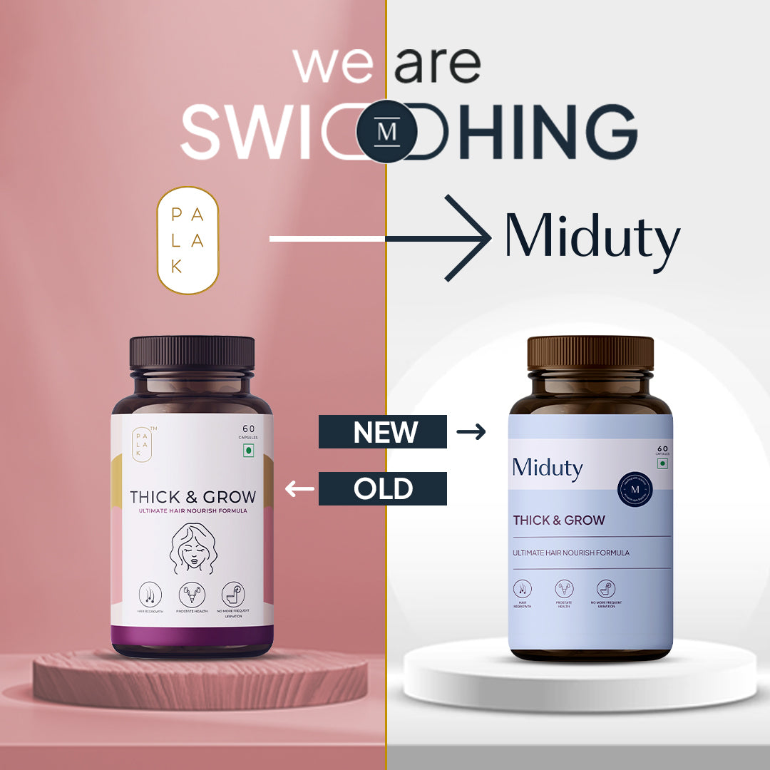 Miduty by Palak Notes Thick & Grow Capsules