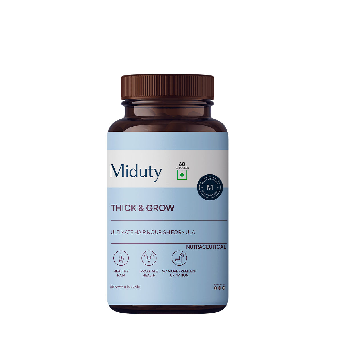 Miduty by Palak Notes Thick & Grow Capsules - BUDNE
