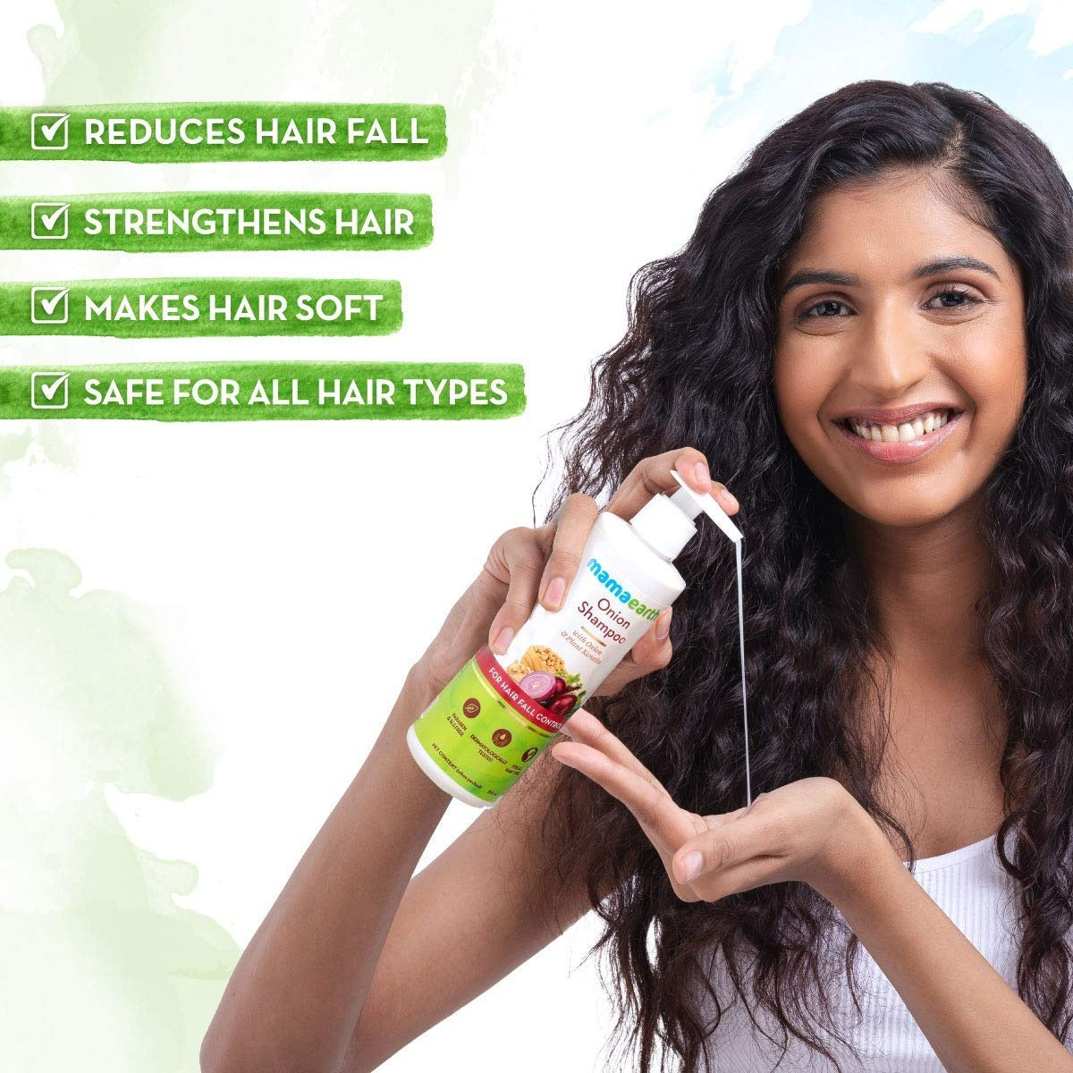 Mamaearth Onion Shampoo For Hair Fall Care