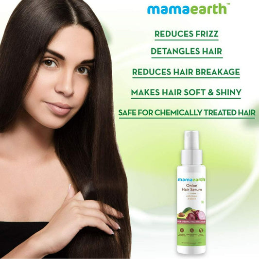 Mamaearth Onion Hair Serum For Strong , Frizz Free Hair