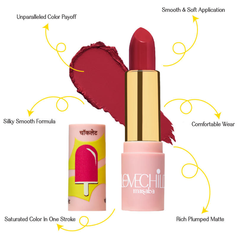 LoveChild By Masaba Gupta Luxe Matte Lipstick - 07 Hot-Pop