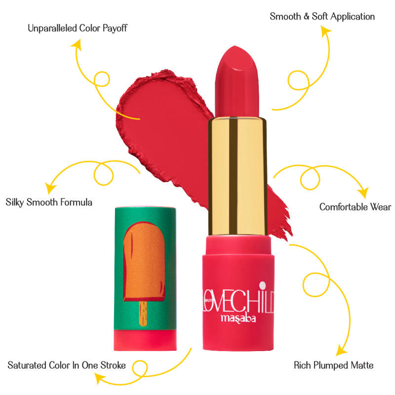 LoveChild By Masaba Gupta Luxe Matte Lipstick - 02 Popsicle