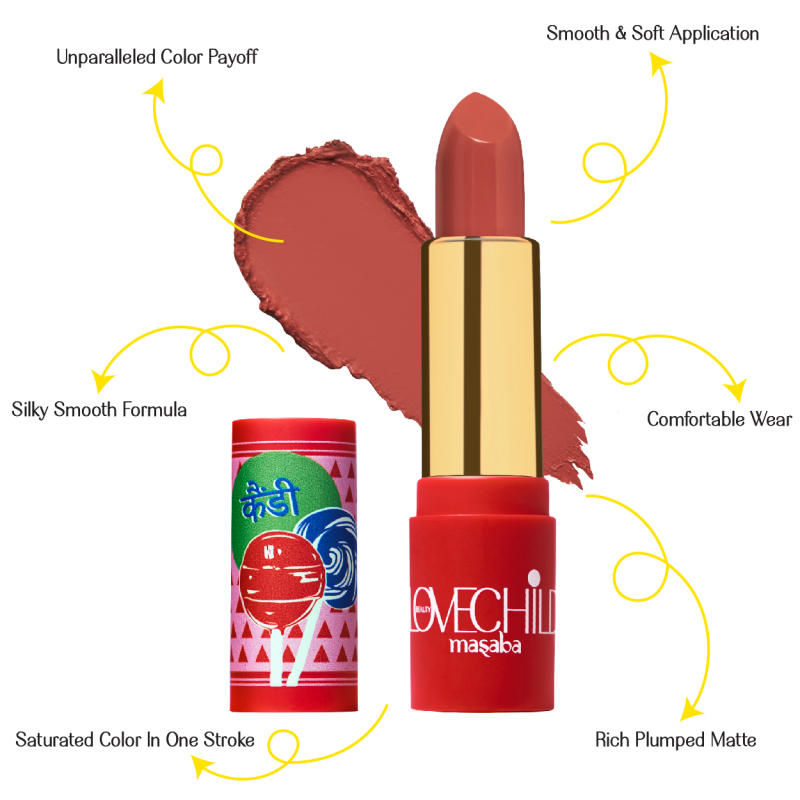 LoveChild By Masaba Gupta Luxe Matte Lipstick - 01 Eye-Candy