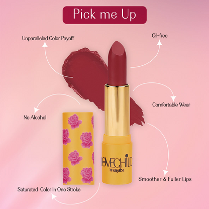 LoveChild By Masaba Gupta Rani Core Luxe Matte Lipstick - Pink Phool