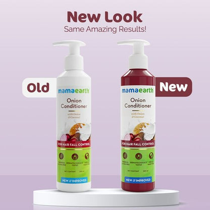 Mamaearth Onion Shampoo & Onion Conditioner For Hair Fall Control