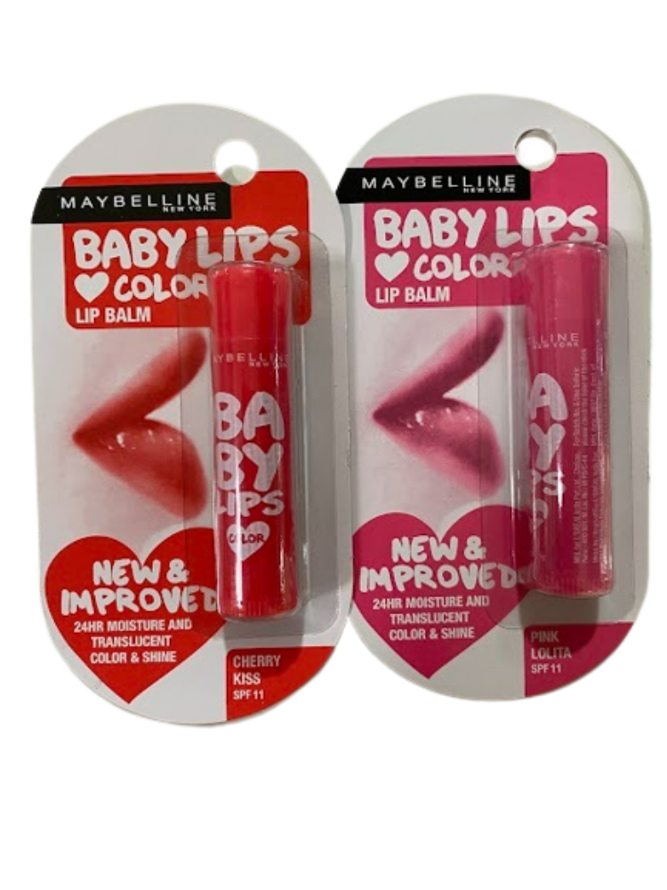 Maybelline New York Baby Lips Lip Balm (Pink & Red) - BUDNE