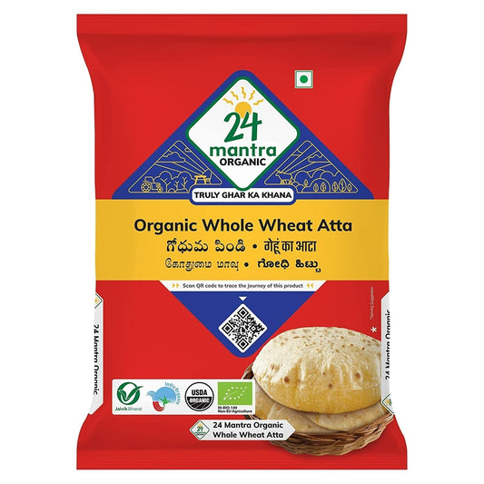 24 Mantra Organic Wholewheat Atta Premium