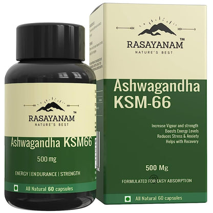 Rasayanam Ashwagandha KSM-66 Capsules -  usa australia canada 