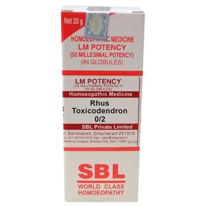 SBL Homeopathy Rhus Toxicodendron LM Potency - BUDEN