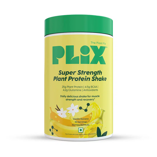 PLIX The Plant Fix Strength Vegan Plant Protein Powder - Vanilla - BUDEN