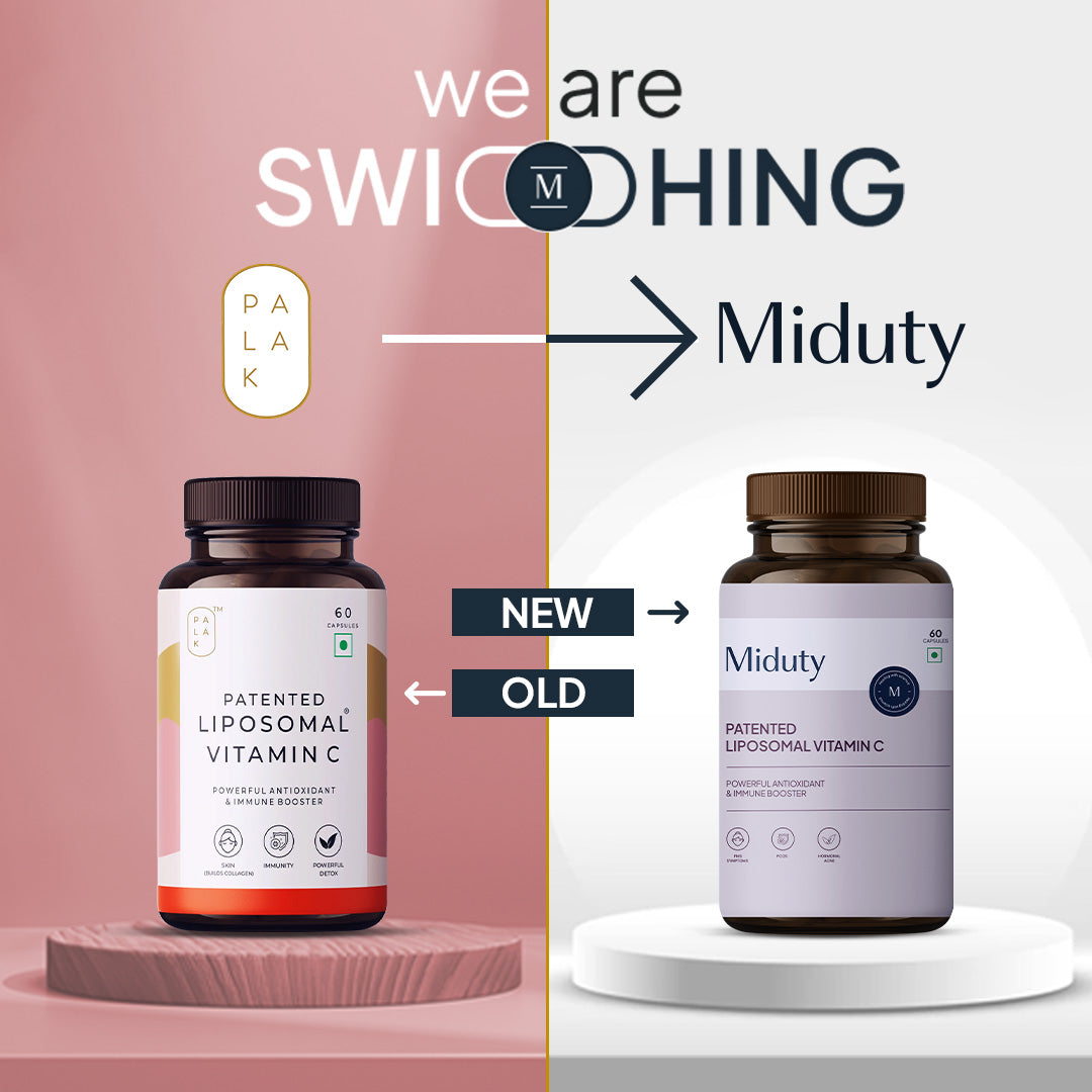 Miduty by Palak Notes Patented Liposomal Vitamin C Capsules