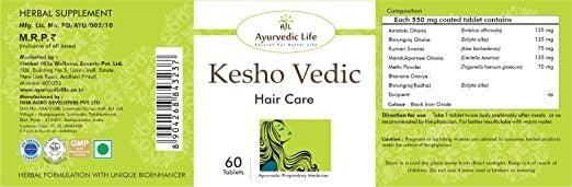 Ayurvedic Life Kesho Vedic Hair Care Tablets