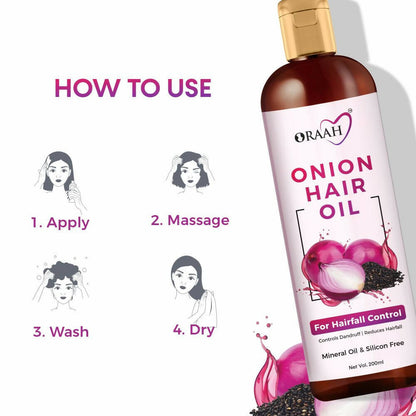 Oraah Beauty Care Combo (Onion Hair oil + Hair Mask + Ubtan Face Mask)