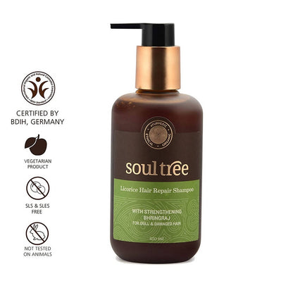 Soultree Licorice Hair Repair Shampoo With Strengthening Bhringraj