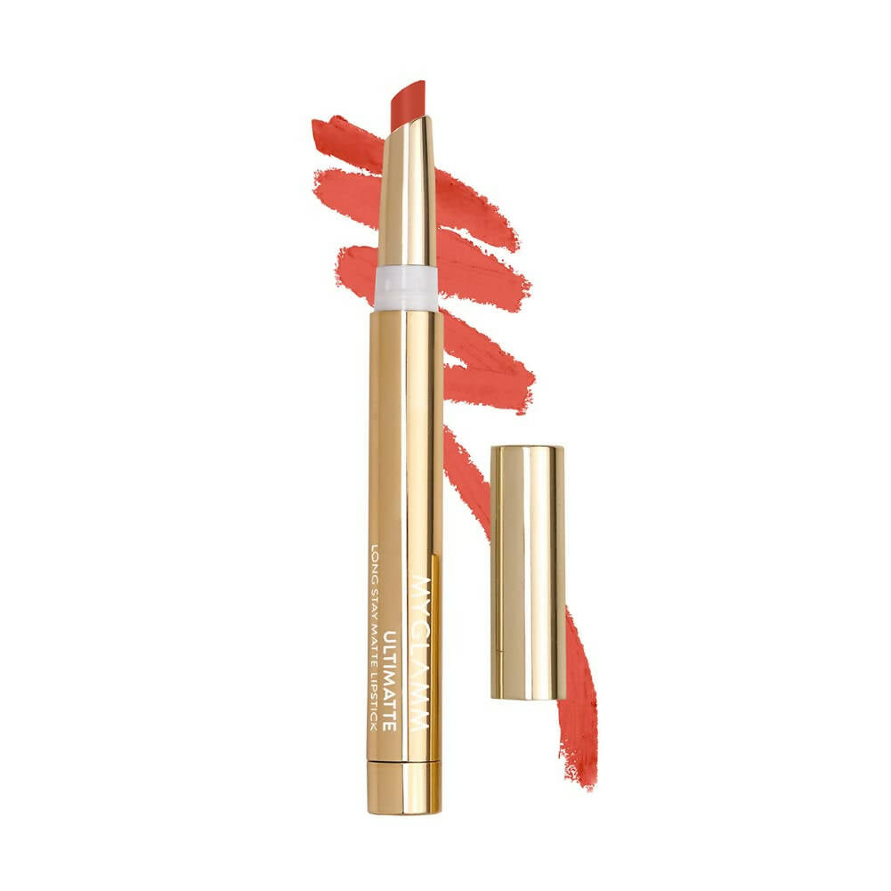 Myglamm Ultimatte Long Stay Matte Lipstick - Trophy (Pink) - BUDNE