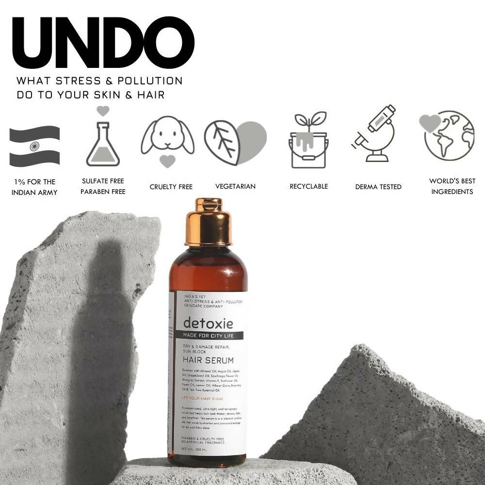 Detoxie Dry & Damage Repair Sun Block Hair Serum