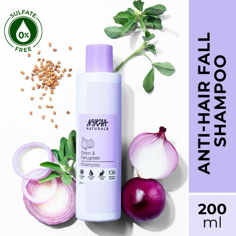 Nykaa Naturals Anti-Hair Fall Shampoo With Onion, Fenugreek