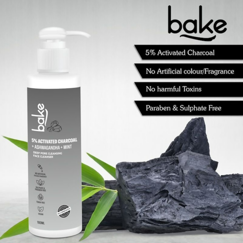 Bake 5% Activated Charcoal Face Cleanser