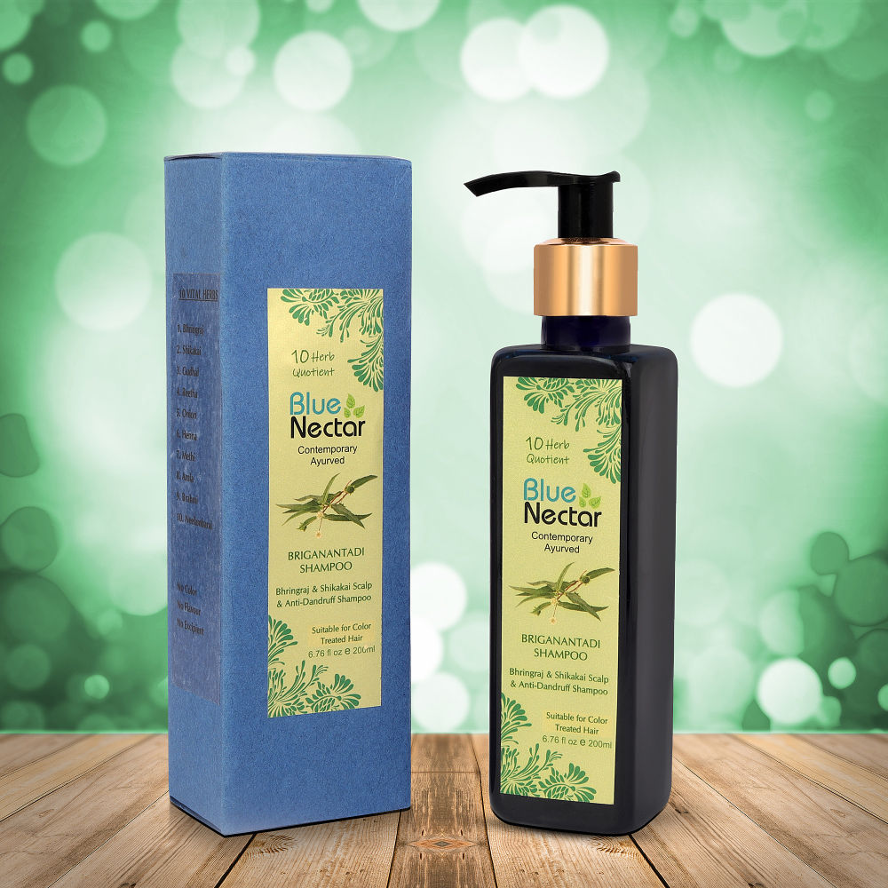 Blue Nectar Briganantadi Shampoo with Bhringraj & Shikakai Scalp & Anti Dandruff