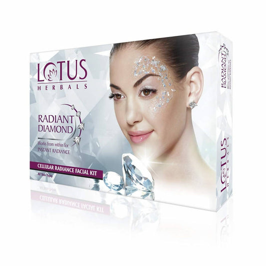 Lotus Herbals Radiant Diamond Facial Kit For Instant Radiance - BUDNE