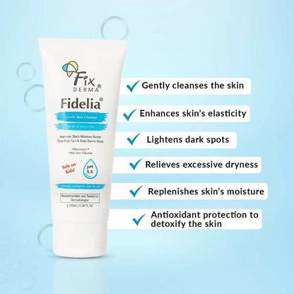 Fixderma Fidelia Gentle Skin Cleanser For Dry & Sensitive Skin