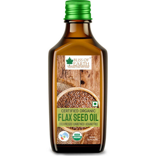 Bliss of Earth Certified Organic Flaxseed Oil