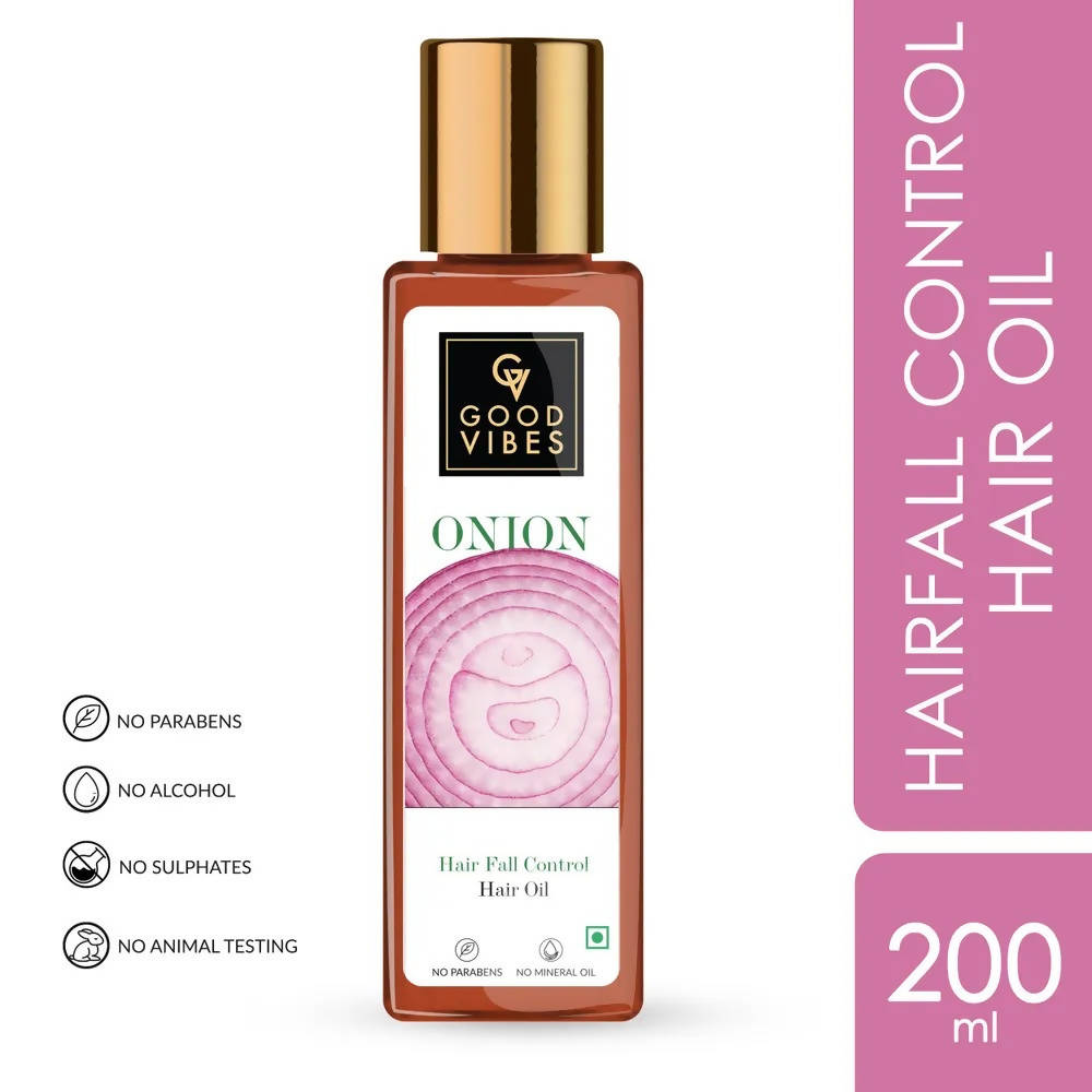 Good Vibes Onion Hairfall Control Hair Oil