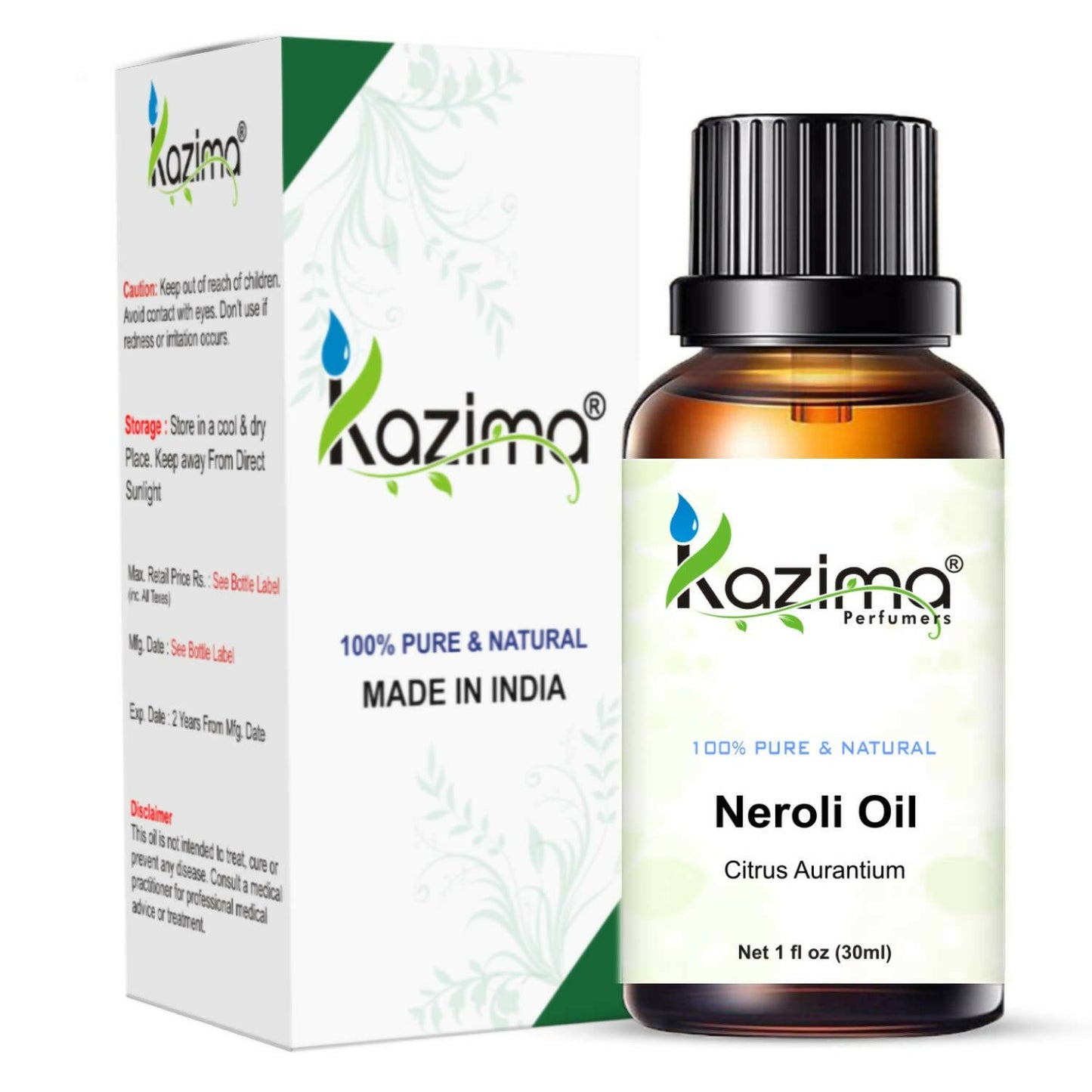 Kazima Neroli Essential Oil for Skin & Hair Care - BUDNEN