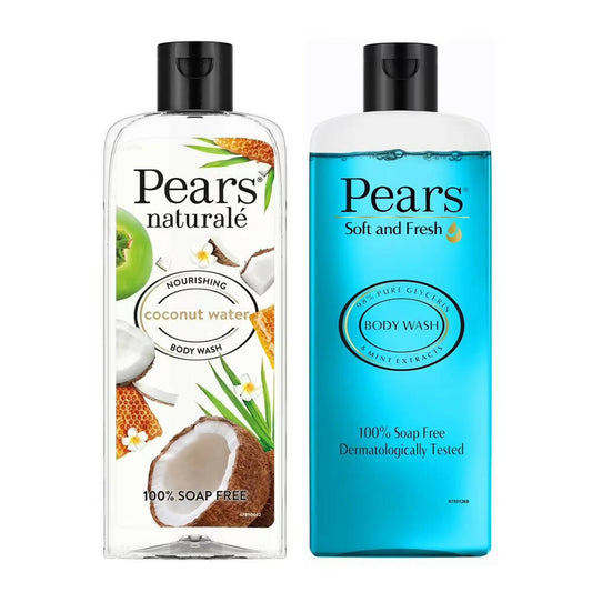 Pears Soft & Fresh And Naturale Nourishing Coconut Water Body Wash Combo - BUDNEN
