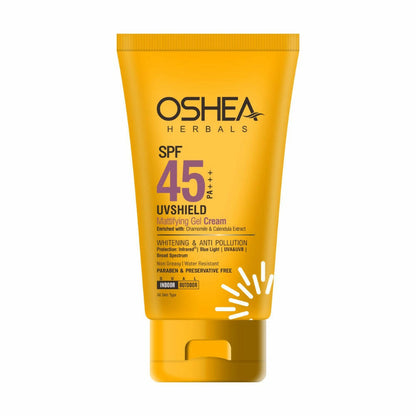 Oshea Herbals UV Shield SPF 45 Mattifying Cream pa+++ Whitening / Anti Pollution - BUDEN