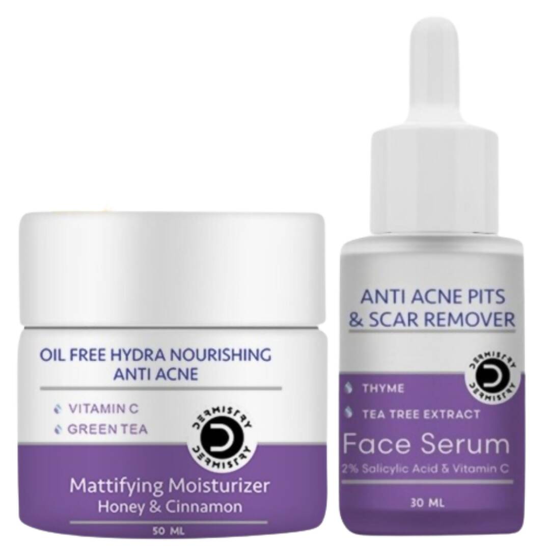 Dermistry Anti Acne Mattifying Moisturizer & Anti Acne Face Serum