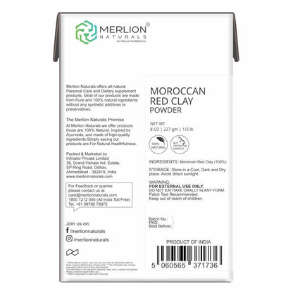 Merlion Naturals Moroccan Red Clay Powder