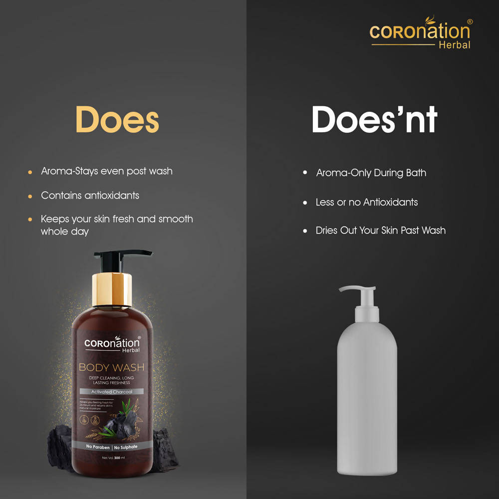 Coronation Herbal Activated Charcoal Body Wash