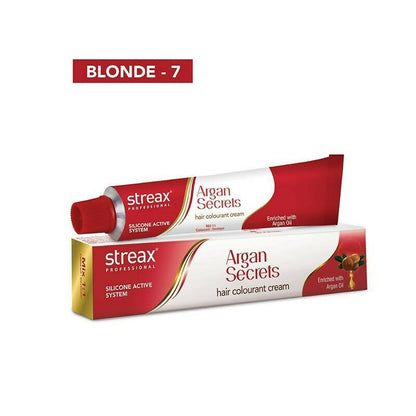 Streax Professional Argan Secrets Hair Colourant Cream - Blonde 7