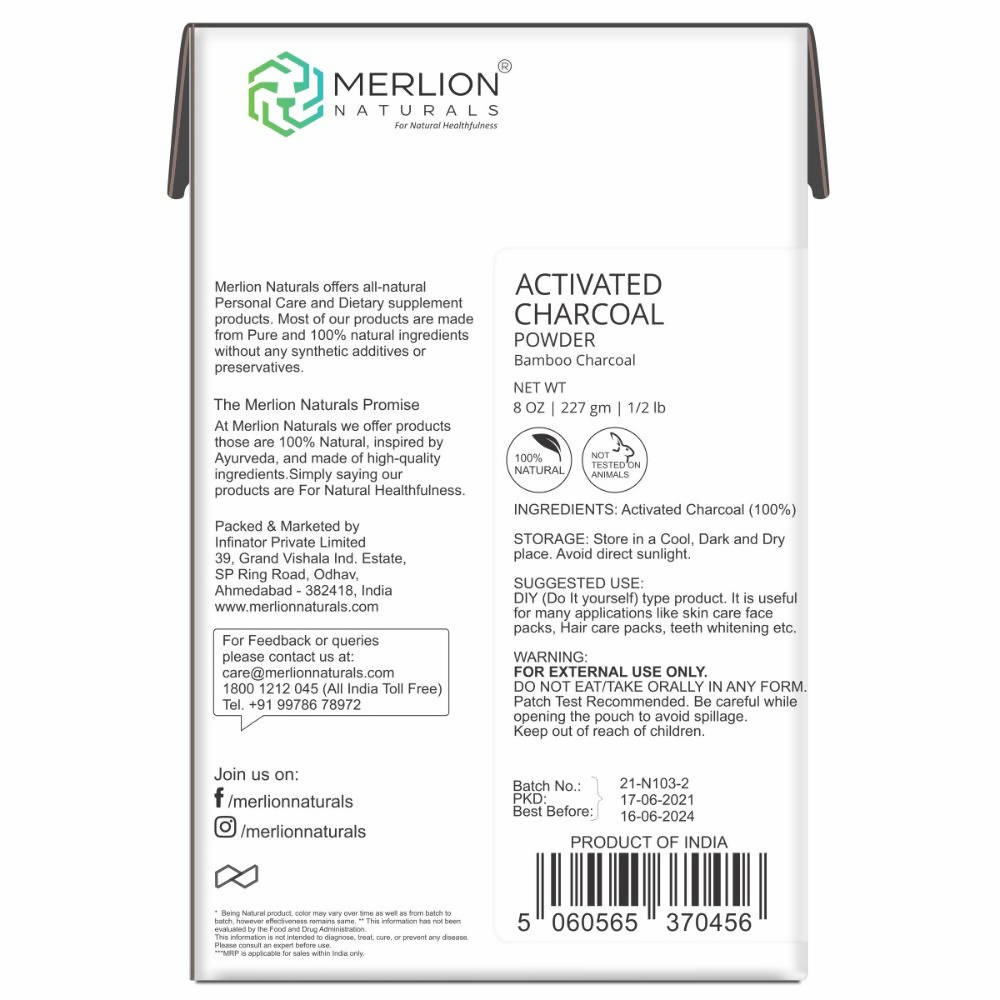 Merlion Naturals Activated Charcoal Powder