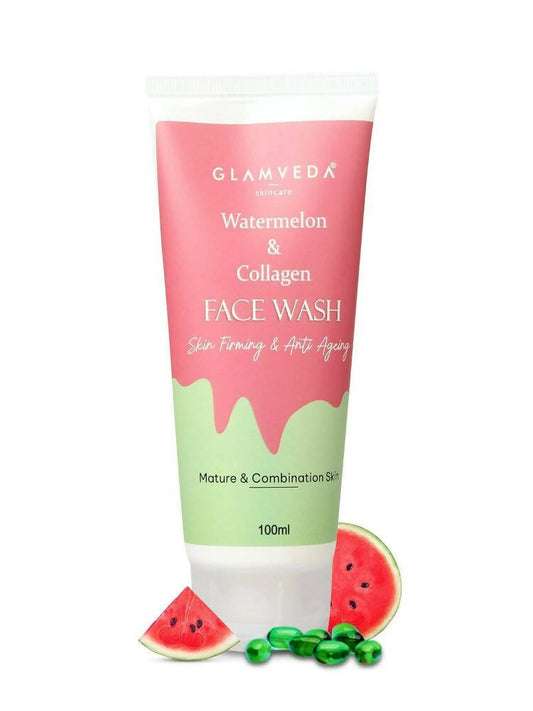 Glamveda Watermelon & Collagen Firming Face Wash - usa canada australia