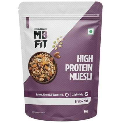 MuscleBlaze Fit High Protein Muesli - Fruits & Nut - BUDNE