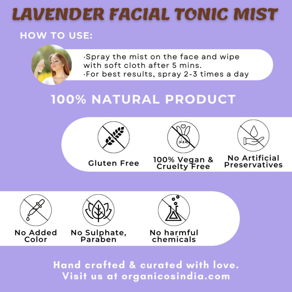 Organicos Lavender Facial Tonic Mist