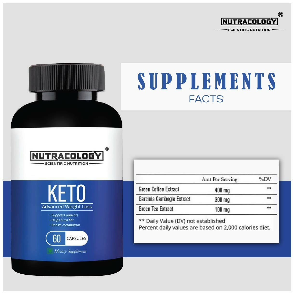 Nutracology Keto Capsules For Weight Loss Capsules