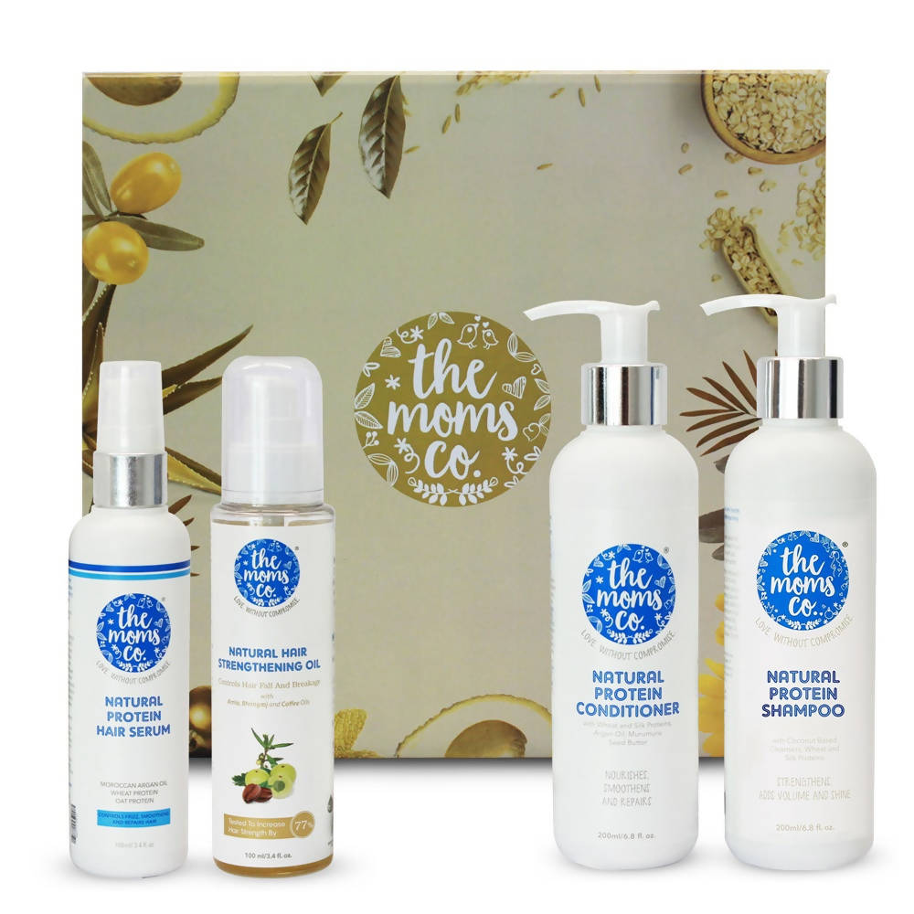The Moms Co Natural Anti-Hair Fall Complete Care 4-Step Kit
