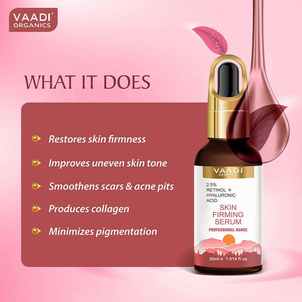 Vaadi Herbals Skin Firming Serum With 2.5% Retinol & Hyaluronic Acid