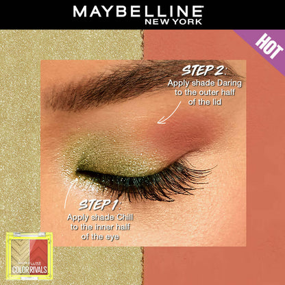 Maybelline New York Color Rivals Longwear Eyeshadow Duo - Chill X Daring